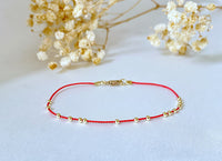 red bracelet - gold jewellery - kabbalah