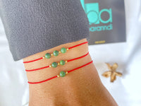 african jade bead bracelet - kabbalah