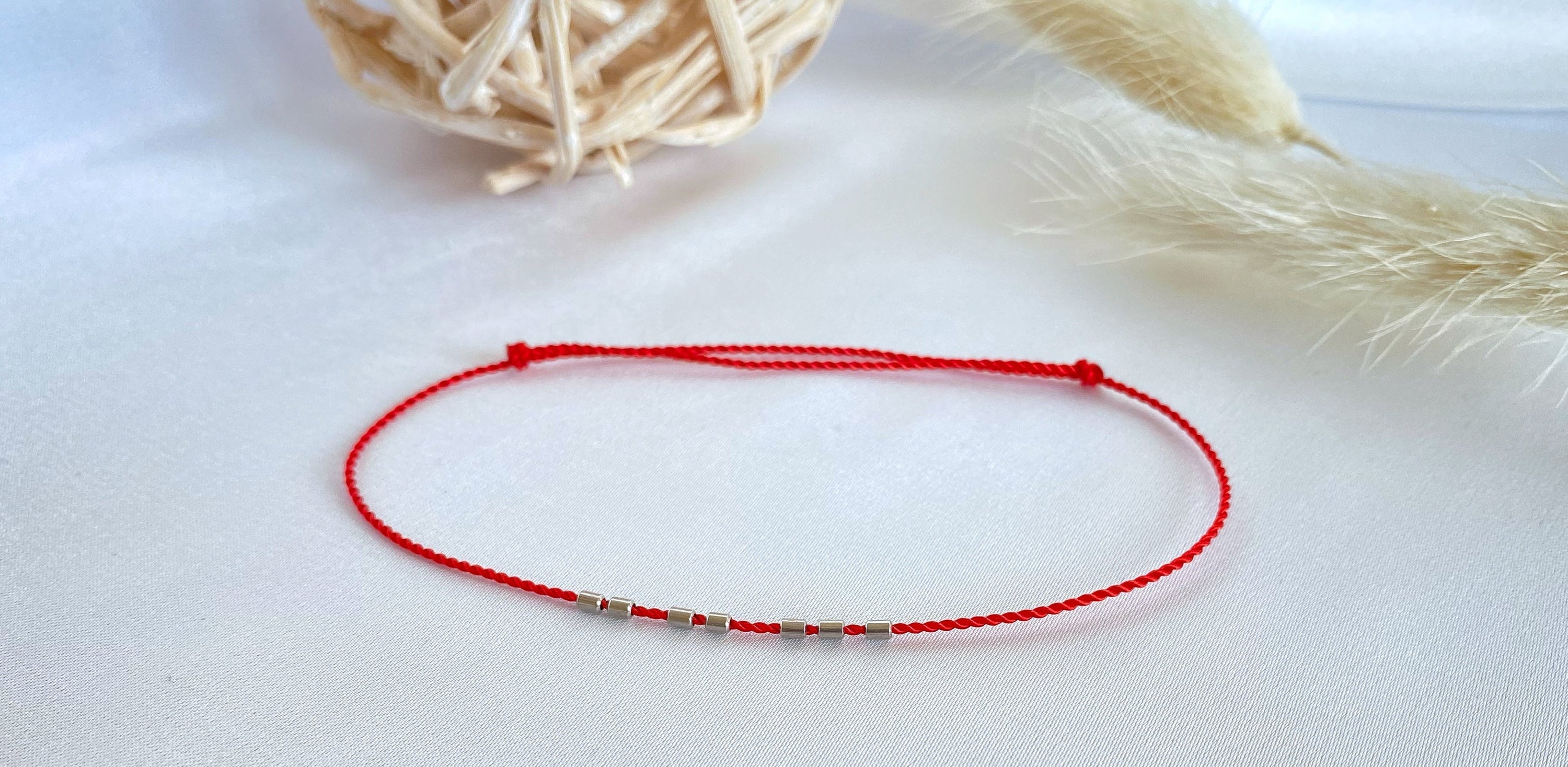 Lucky seven red bracelet