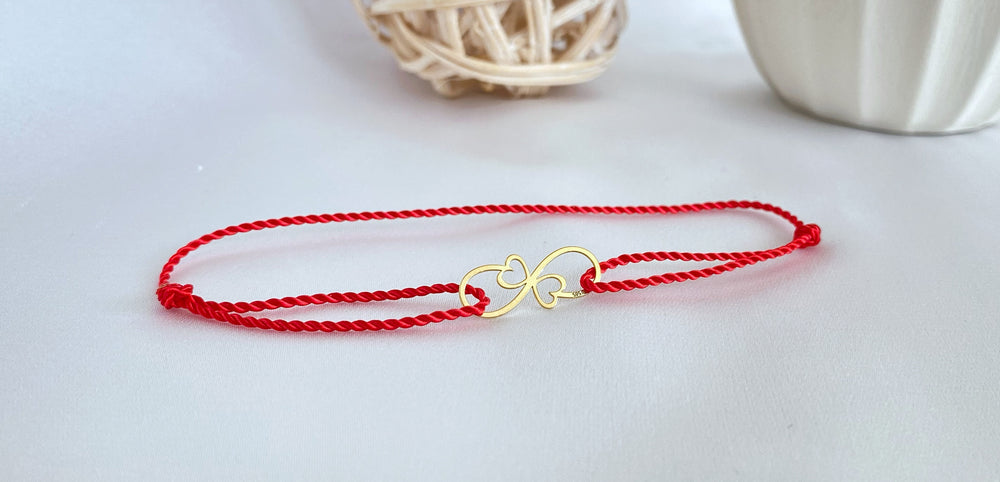 14k Gold infinity bracelet