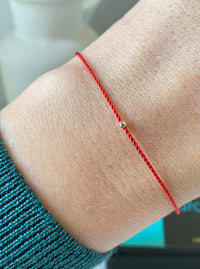 DIAMONT CUT RED BRACELET